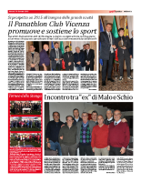 Il Panathlon Club Vicenza promuove e sostiene lo sport (16 gennaio 2015)