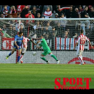 Il gol di Daniel Ciofani (foto Zonta)
