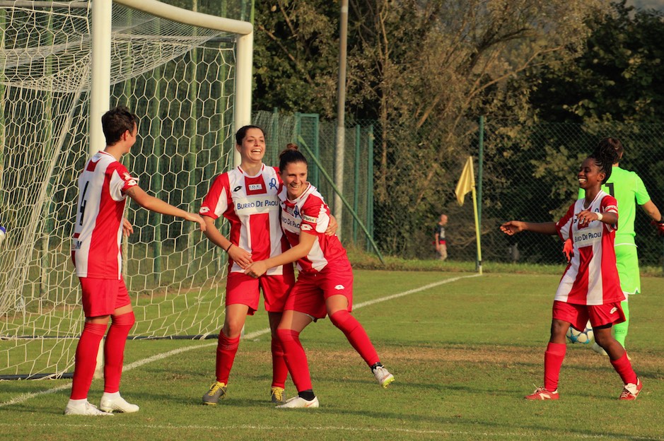 Vicenza calcio donne esultanza